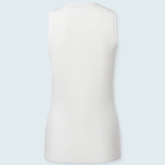 Iris Setlakwe Basic V neck top, ivory size small and medium - Picture 2 of 2